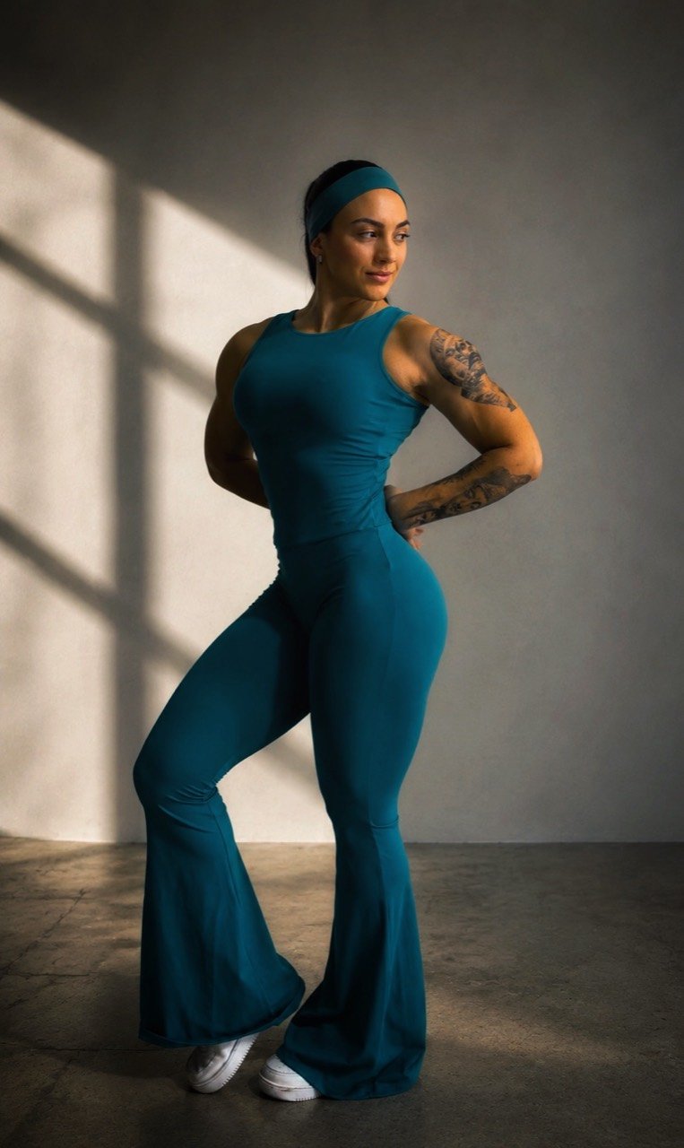 Macacão Luísa verde VYRE Fitness - frente